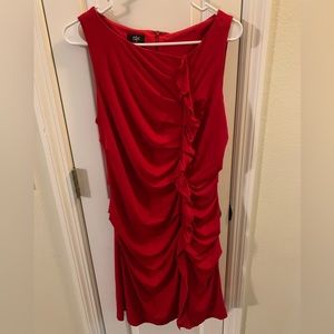 Red maternity dress